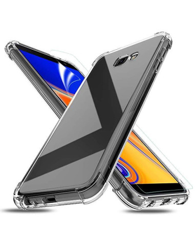 Transparent TPU-skal för Samsung xCover 4/4S med förstärkta hörn, sett från sidan