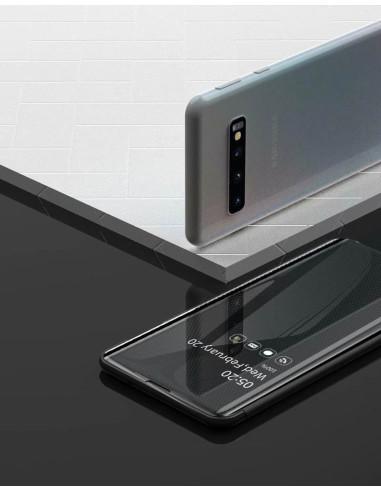 Samsung S10 Plus Smart Flipfodral Clear View Standing V3 Rocket®