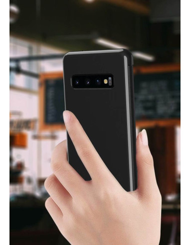 Samsung S10 Plus Smart Flipfodral Clear View Standing V3 Rocket®