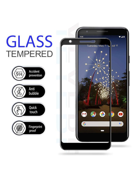 Google Pixel 3a Härdat Glas 0.26mm 2.5D 9H Fullframe
