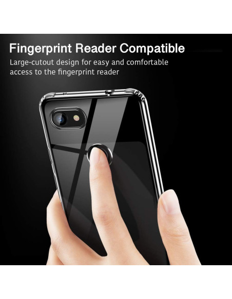 Google Pixel 3a Stöttåligt Genomskinligt Skal Simple