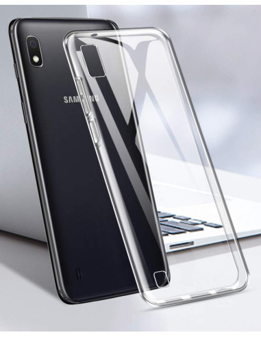 Samsung A10 Stöttåligt Genomskinligt Skal Simple