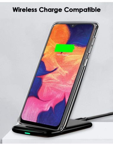 Samsung A10 Stöttåligt Genomskinligt Skal Simple