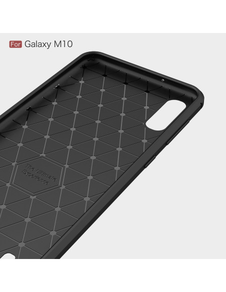 Samsung A10 SlimCarbon-skal inuti med mönstrad yta och öppning för kameran