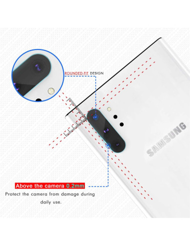 2-PACK Samsung Note 10 Kameraskydd