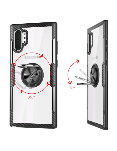 Samsung Note 10 Plus Praktisk Stöttåligt Skal med Ringhållare V4