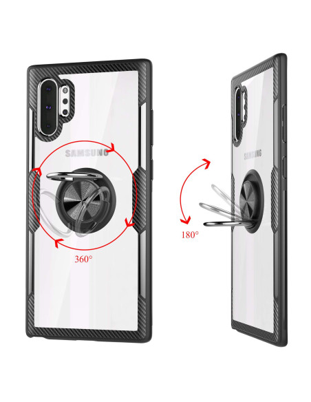 Samsung Note 10 Plus Praktisk Stöttåligt Skal med Ringhållare V4
