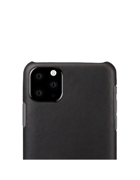 Baksidan av svart ultratunt vintage retro skal för iPhone 11 Pro Max med kamerautskärning