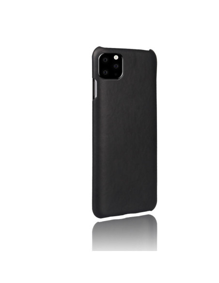 Svart vintage retro skal för iPhone 11 Pro Max, sett från sidan med mjuka kanter