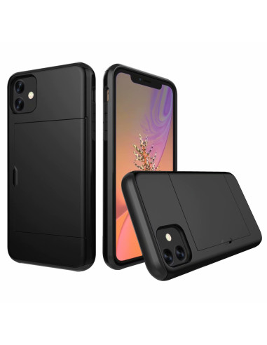 iPhone 11 Pro Max Stöttåligt Skal Kortfack StreetWise - Svart