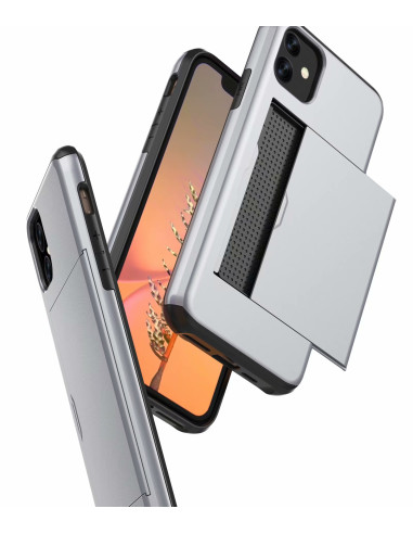 iPhone 11 Pro Max Stöttåligt Skal Kortfack StreetWise - Svart