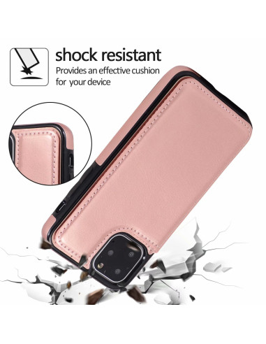 iPhone 11 Pro Max Stöttåligt Skal Korthållare 3-FACK Flippr