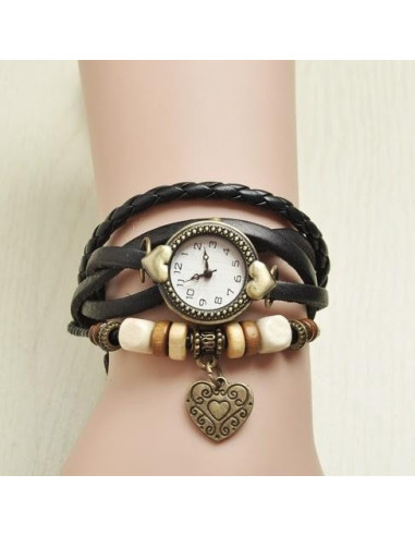 Vintage Klocka tjej/dam med Amulett