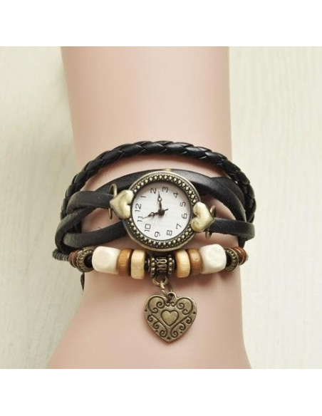 Vintage Klocka tjej/dam med Amulett