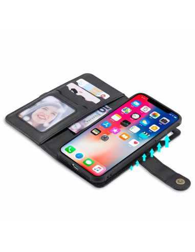 iPhone XS / X Praktiskt Fodral med Magnetskal 6-Fack Winston® V2