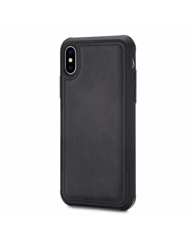 Svart iPhone XS Max fodral med magnetisk stängning, sett från sidan