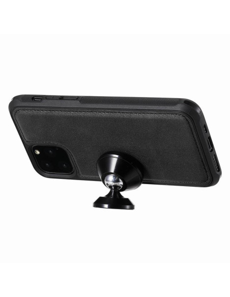 Svart iPhone XS Max fodral med magnetisk ställning, sett bakifrån
