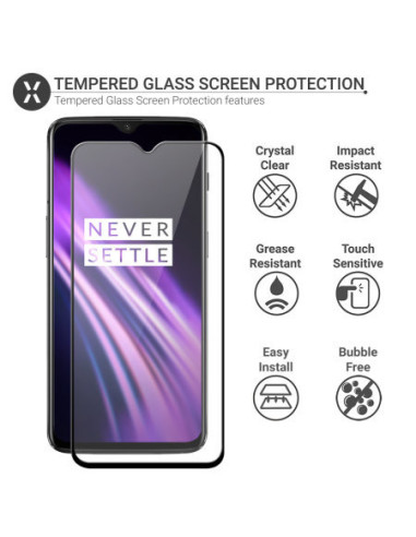 2-PACK OnePlus 7T Härdat Glas 0.26mm 9H Fullframe