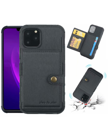 iPhone 11 Pro Max Stöttåligt Skal med Kortplats 4-FACK Streetwise V3