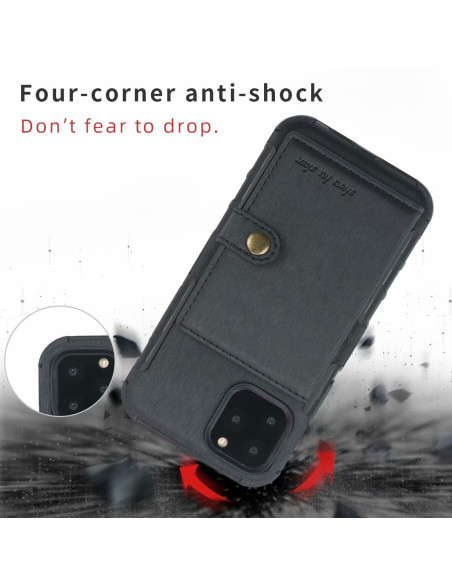 iPhone 11 Pro Max Stöttåligt Skal med Kortplats 4-FACK Streetwise V3