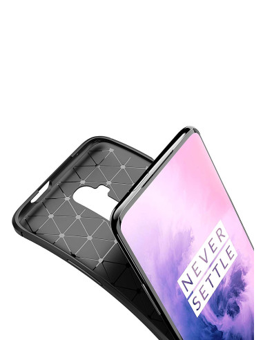 OnePlus 7T Pro Stöttåligt Slimmat Skal FullCarbon V4