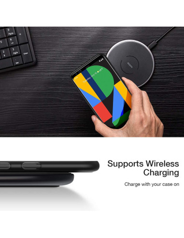 Google Pixel 4 Ultratunt Mattsvart Skal Basic V2