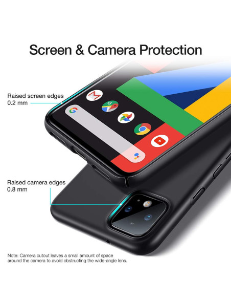 Google Pixel 4 XL Ultratunt Mattsvart Skal Basic V2