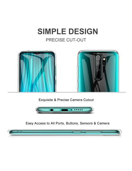 Xiaomi Redmi Note 8 Pro Stötdämpande Mjukt Skal Simple