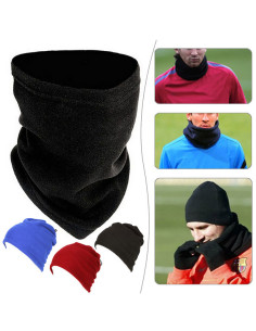 3in1 Fleece Skydd Mössa Nackvärmare m.m.