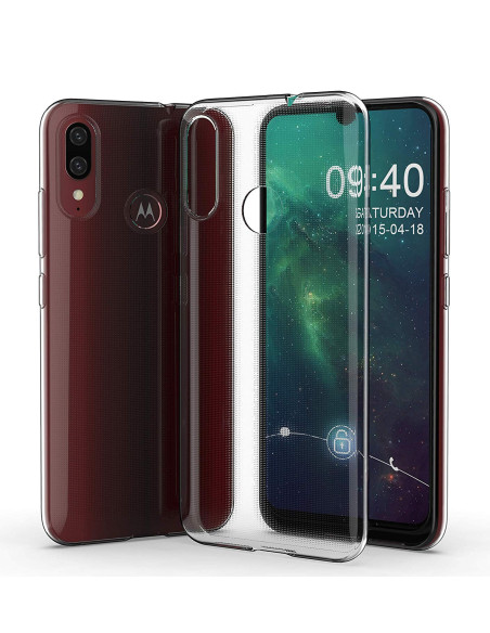 Motorola Moto E6 Plus Stöttåligt Genomskinligt Skal Simple
