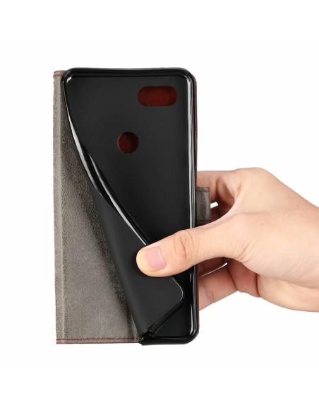 Motorola Moto E6 Plus Plånboksfodral PU-Läder 4-FACK
