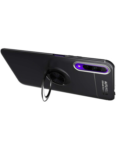 Huawe P Smart Pro Praktisk Stöttåligt Skal med Ringhållare V3
