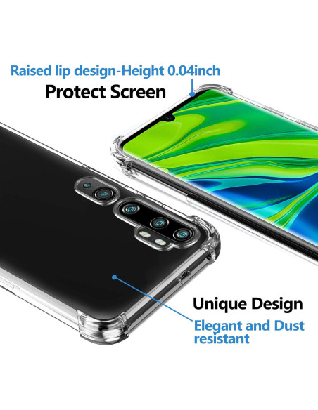Xiaomi Mi Note 10 / 10 Pro Stöttåligt Skal med Förstärkta Hörn