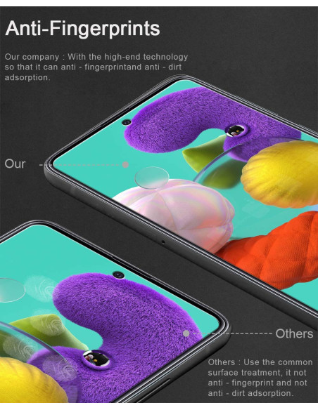 2-PACK Samsung A51 Härdat glas 0.26mm 2.5D 9H