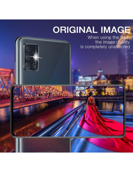 2-PACK Samsung A71 Kamera Linsskydd
