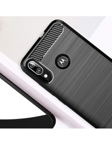 Motorola Moto E6 Plus Stöttåligt Skal SlimCarbon