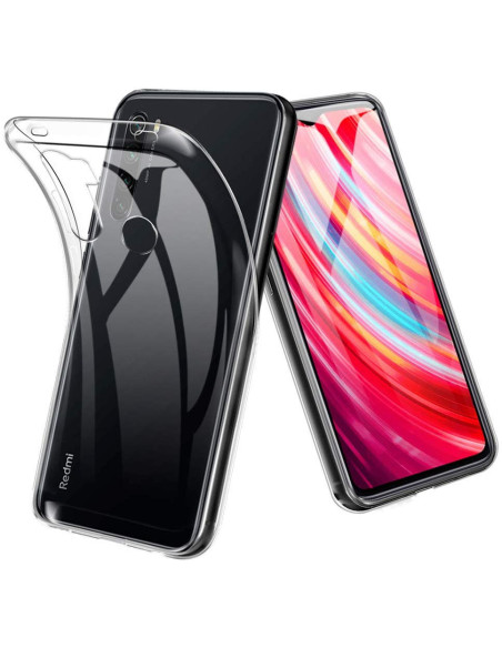 Xiaomi Redmi Note 8 Stöttåligt Genomskinligt Skal Simple