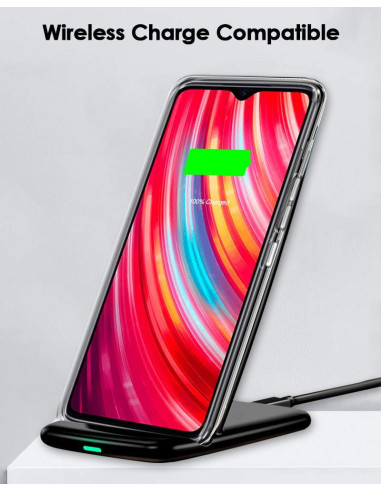 Xiaomi Redmi Note 8 Stöttåligt Genomskinligt Skal Simple