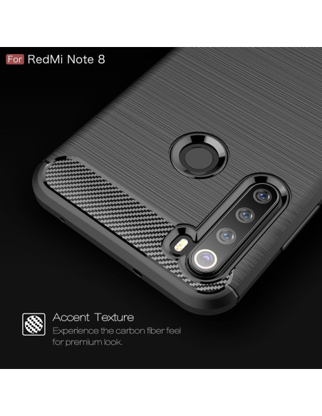 Xiaomi Redmi Note 8 Stöttåligt Skal SlimCarbon