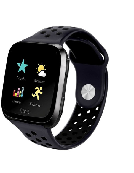 Fitbit Versa Stilren Sportarmband Runnr - Svart