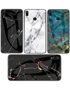 Xiaomi Redmi Note 7 Marmorskal 9H Härdat Glas Baksida Glassback V2