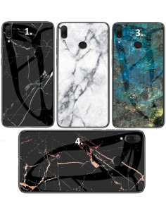 Xiaomi Redmi Note 7 Marmorskal 9H Härdat Glas Baksida Glassback V2 2