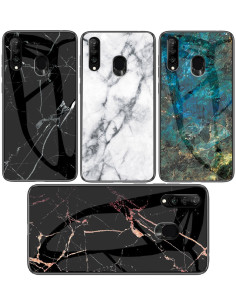 Xiaomi Mi A2 Marmorskal 9H Härdat Glas Baksida Glassback V2