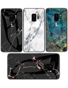 Samsung S9 Marmorskal 9H Härdat Glas Baksida Glassback V2 2