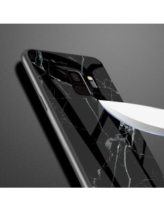 Samsung S9 Plus Marmorskal 9H Härdat Glas Baksida Glassback V2