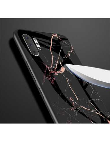 Samsung Note 10 Plus Marmorskal 9H Härdat Glas Baksida Glassback V2