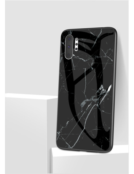 Samsung Note 10 Plus Marmorskal 9H Härdat Glas Baksida Glassback V2