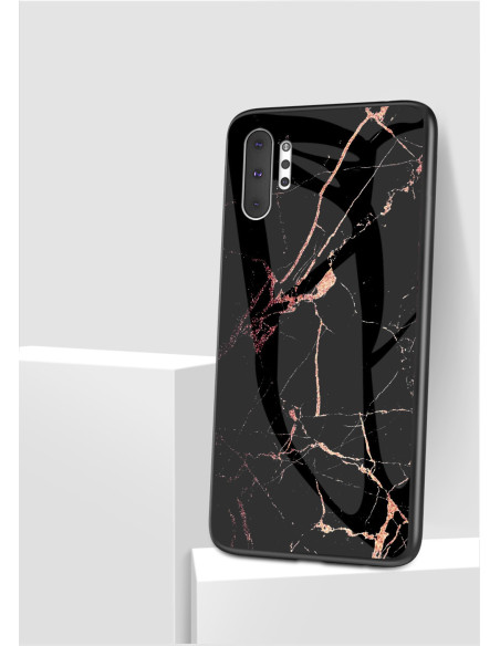 Samsung Note 10 Plus Marmorskal 9H Härdat Glas Baksida Glassback V2
