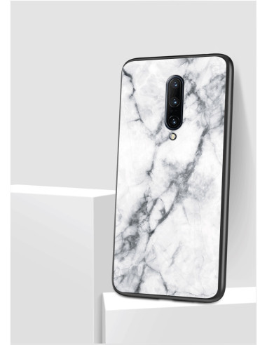 OnePlus 7 Pro Marmorskal 9H Härdat Glas Baksida Glassback V2