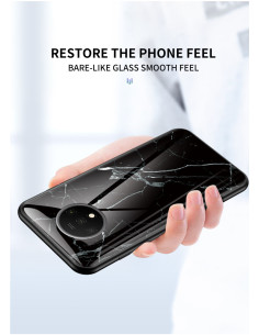 OnePlus 7T Marmorskal 9H Härdat Glas Baksida Glassback V2